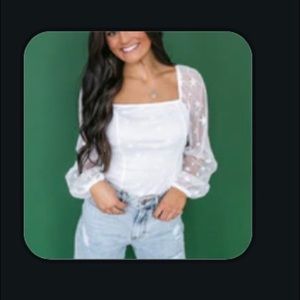 Star struck mesh body suit